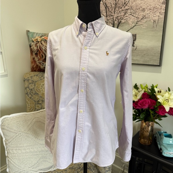 Polo by Ralph Lauren Purple Casual Button Down Shirt - Picture 1 of 6